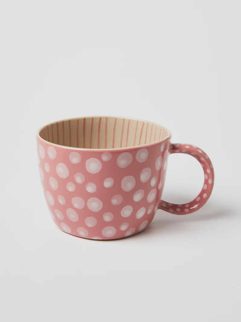 Chino Mug - Pink Dot