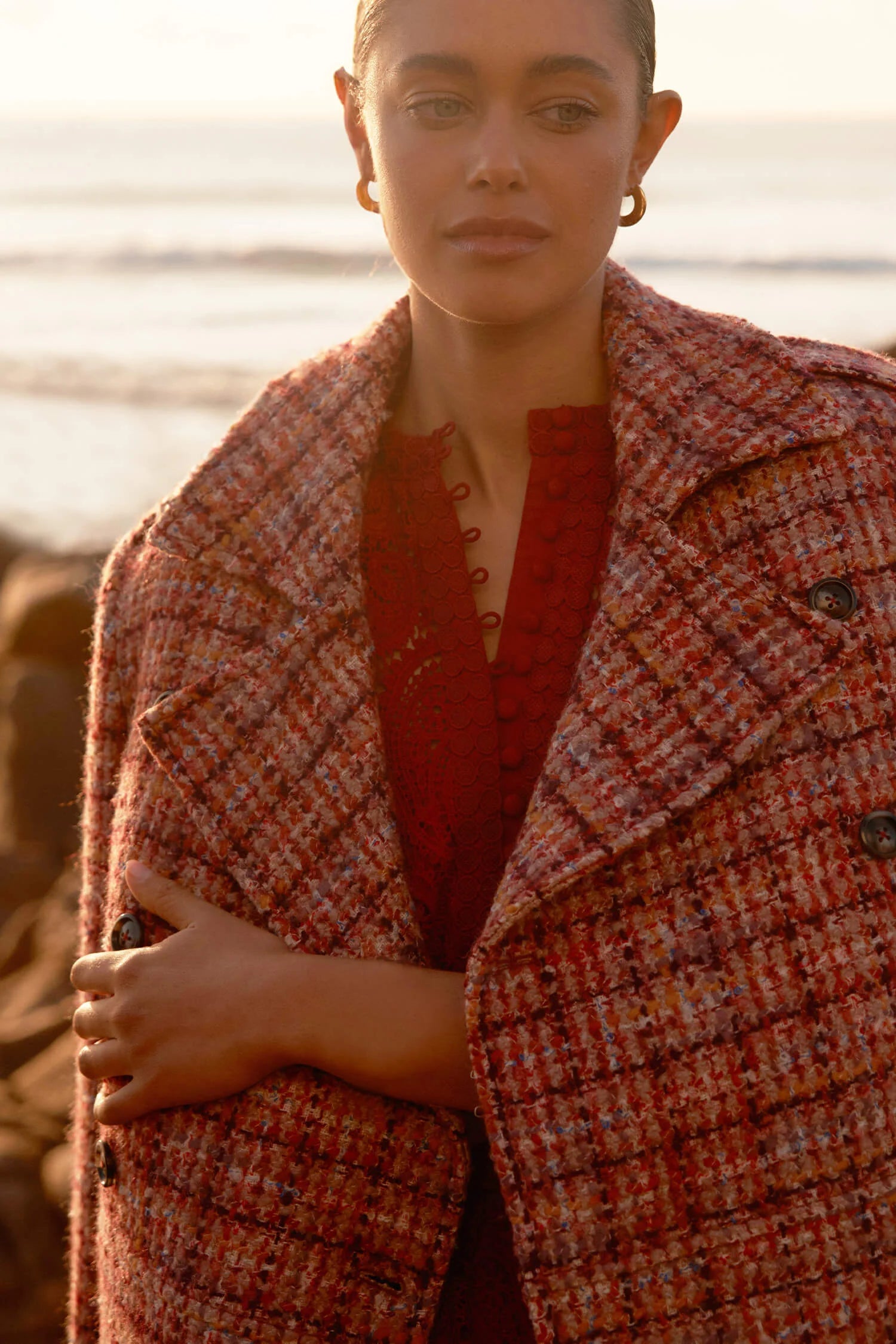 Revel Jacket  Berry Check