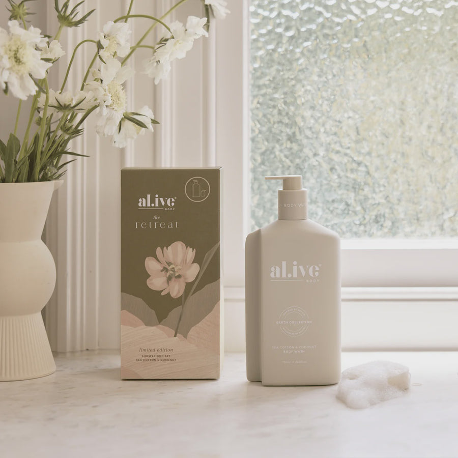 The Retreat Shower Gift Set - Sea Cotton & Coconut