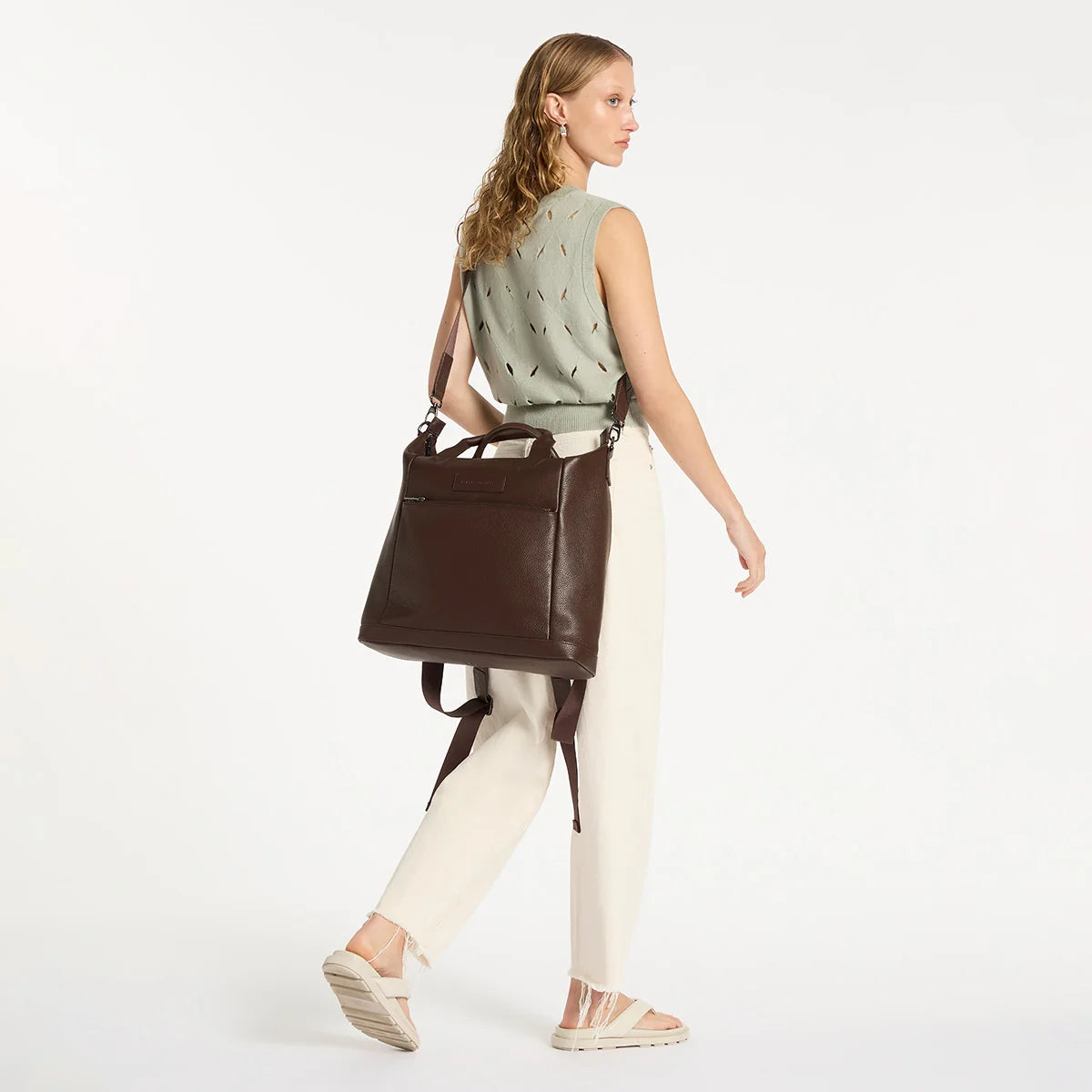 Comes in Waves Bag - Cocoa