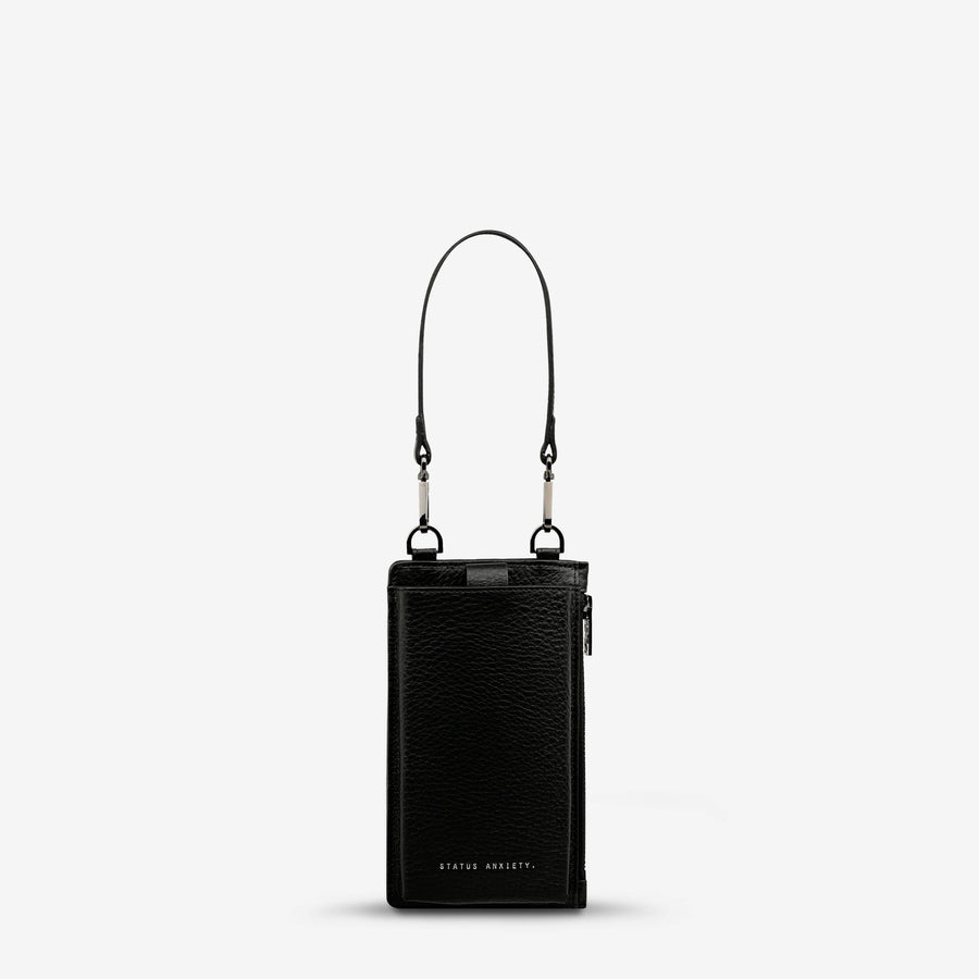Voyager Leather Crossbody Bag - Black