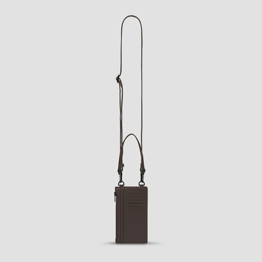 Voyager Leather Crossbody Bag - Cocoa