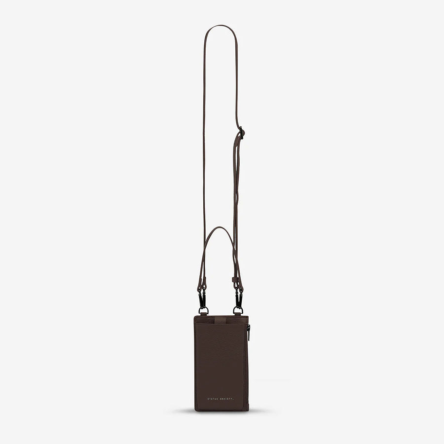 Voyager Leather Crossbody Bag - Cocoa