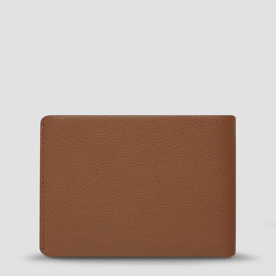 Jonah Mens Camel Leather Wallet