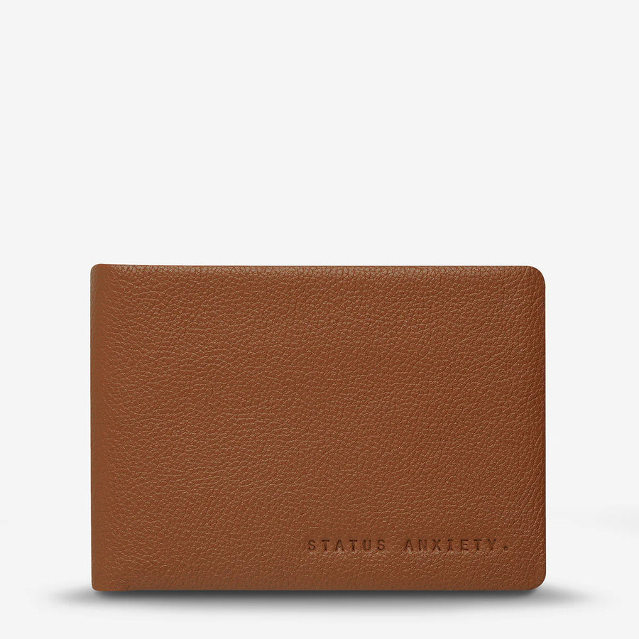 Jonah Mens Camel Leather Wallet