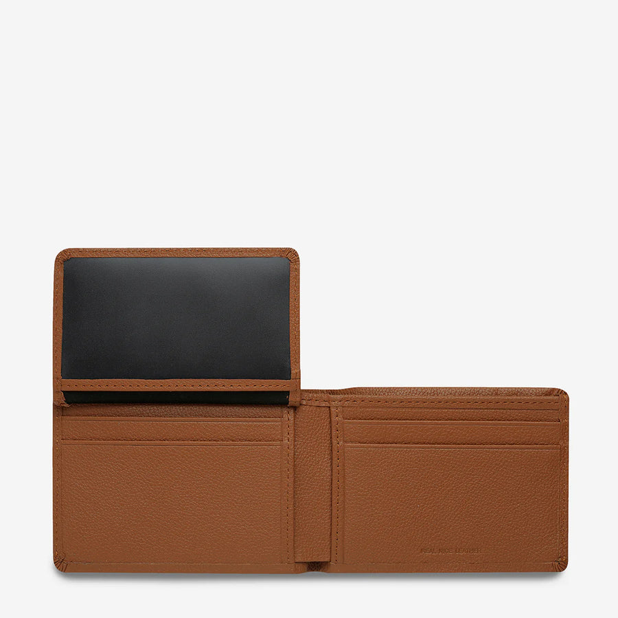 Jonah Mens Camel Leather Wallet