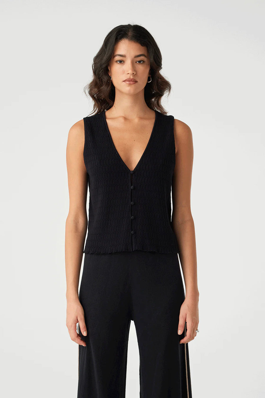 Jude Reversible Vest - Black