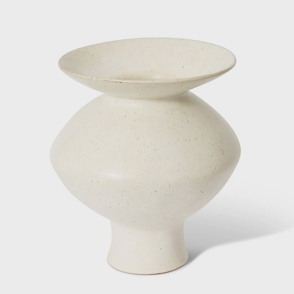 Talula Flared Vase Beige 29cm