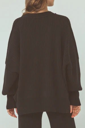Vera Knit Sweater Black - Kohl and Soda