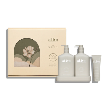 The Retreat Wash & Lotion Duo + Hand Cream Gift Set - Sea Cotton & Coconut