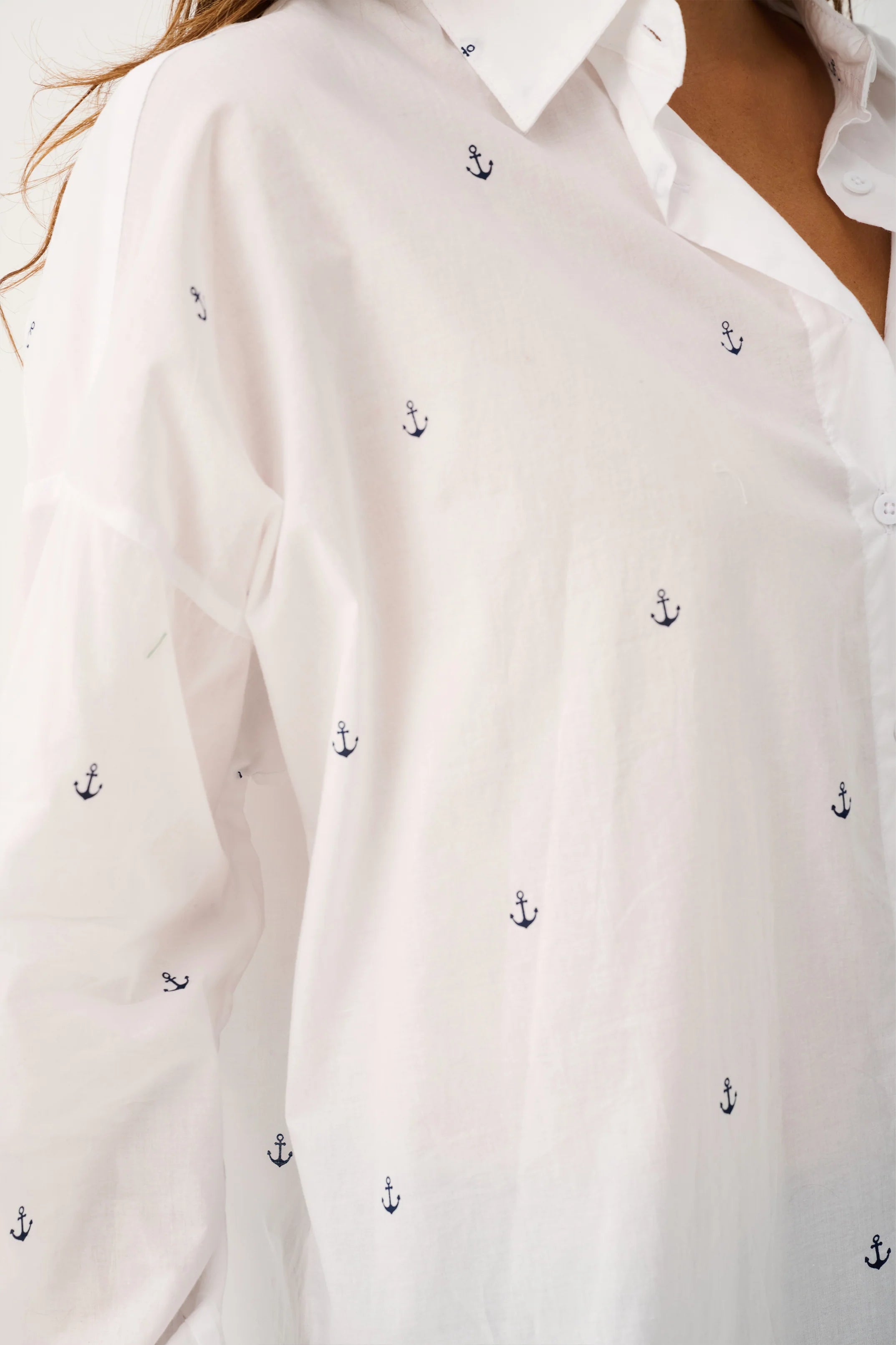 Tammy Shirt Anchor Print