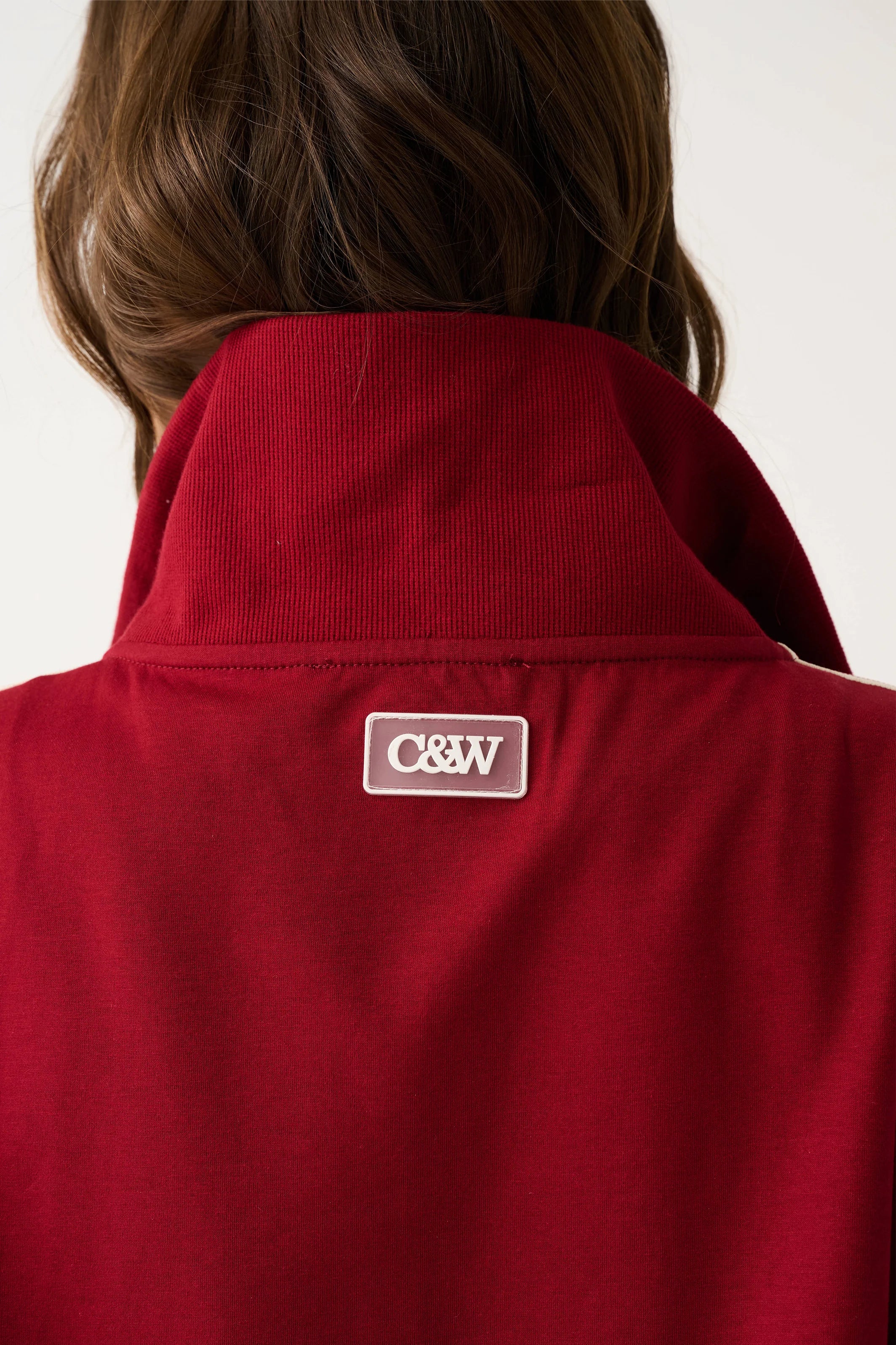 Corey Zip Through Sweater Mulberry