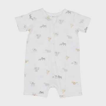 Safari Organic Short Sleeve Zipsuit