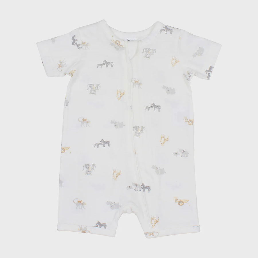 Safari Organic Short Sleeve Zipsuit