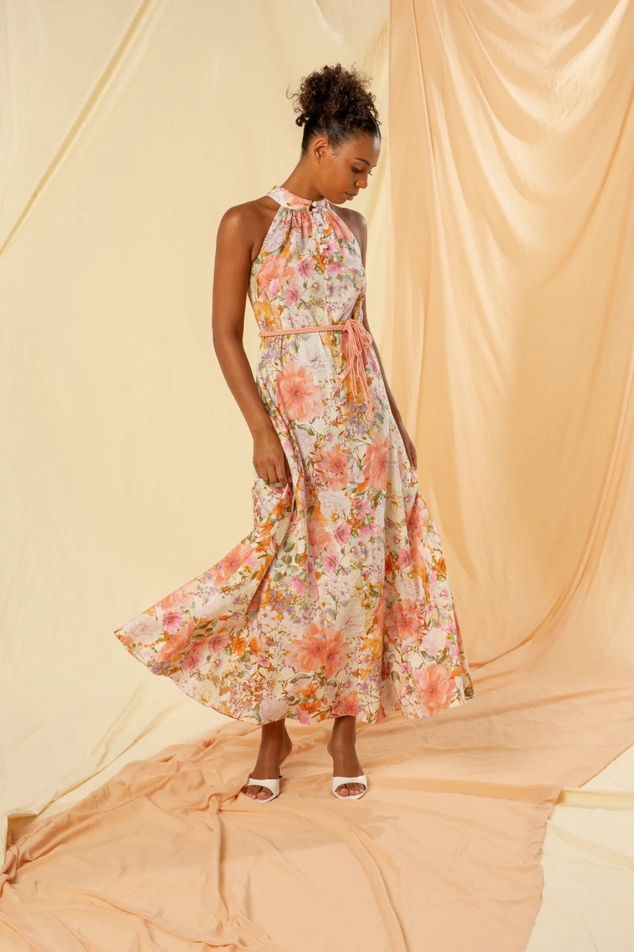 Riley High Neck Maxi Dress