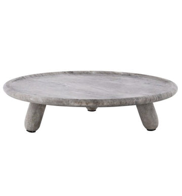 Adriatic Round Footed Serving Board - Kohl and Soda