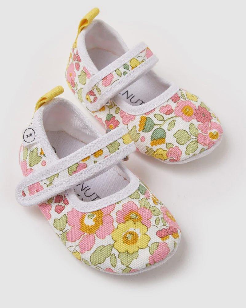 Shop Baby Mary Jane Canvas Shoe - Betsy Yellow - At Kohl and Soda | Ready To Ship!