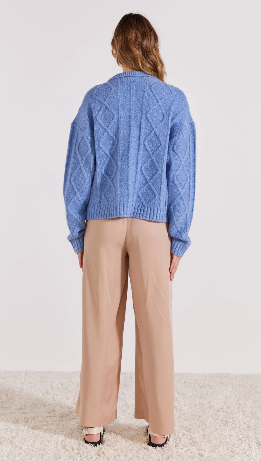 Brixton Collared Jumper Blue - Kohl and Soda