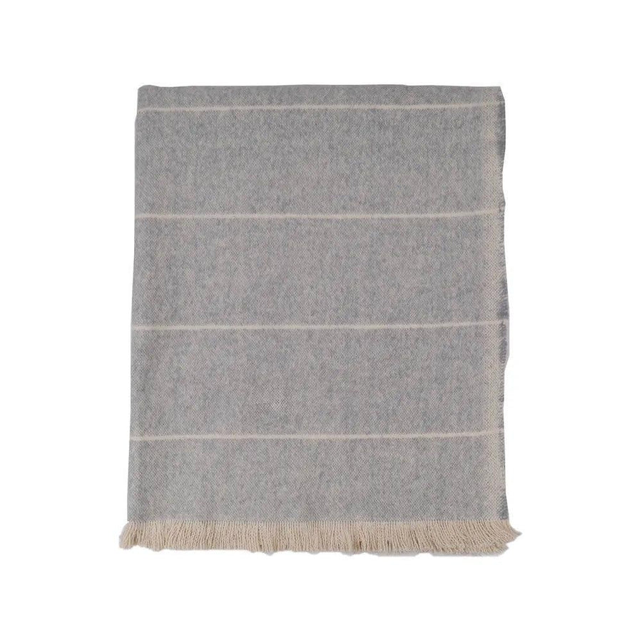 Shop Brushed Wild Stripe Throw Slate - At Kohl and Soda | Ready To Ship!