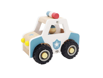 Calm & Breezy Police Car with Rubber Wheels - Kohl and Soda