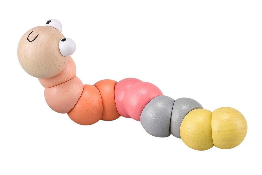 Shop Calm & Breezy Wooden Jointed Worm - At Kohl and Soda | Ready To Ship!