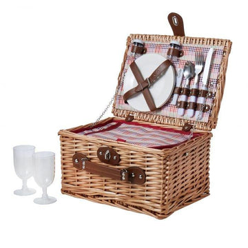 Shop Carousel 2 Person Picnic Basket with Cooler - At Kohl and Soda | Ready To Ship!