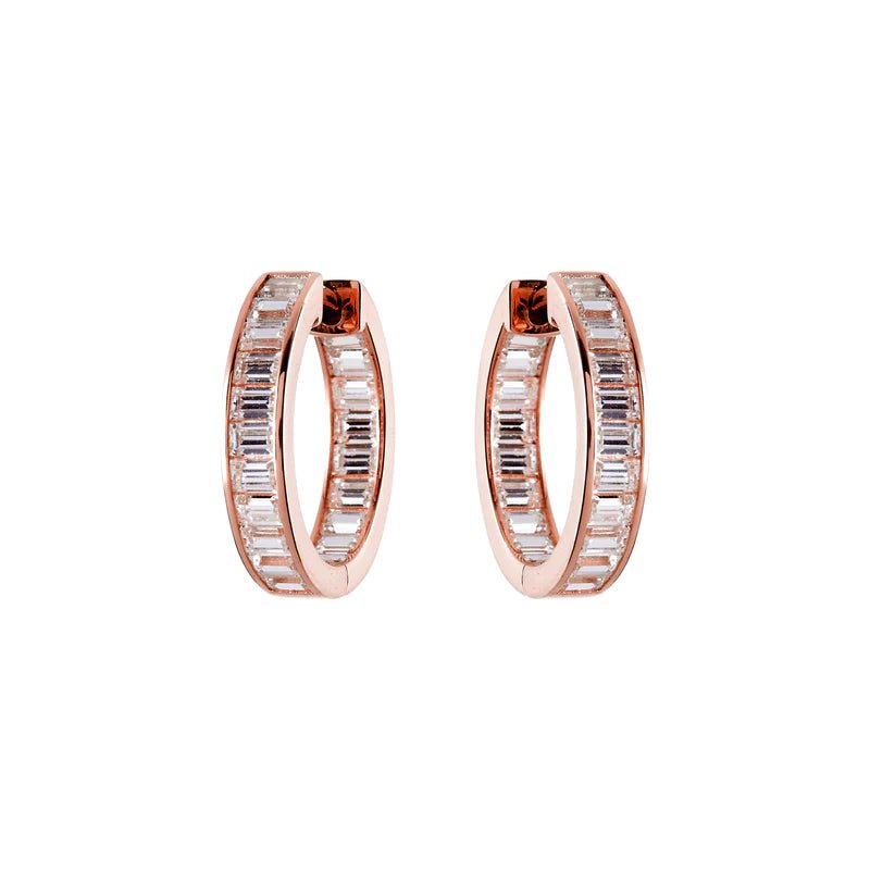 Shop Coco Baguette Hoops - At Kohl and Soda | Ready To Ship!