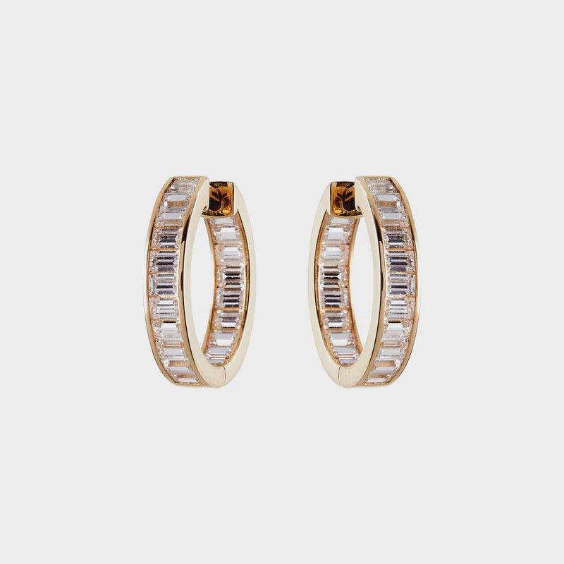 Shop Coco Baguette Hoops - At Kohl and Soda | Ready To Ship!