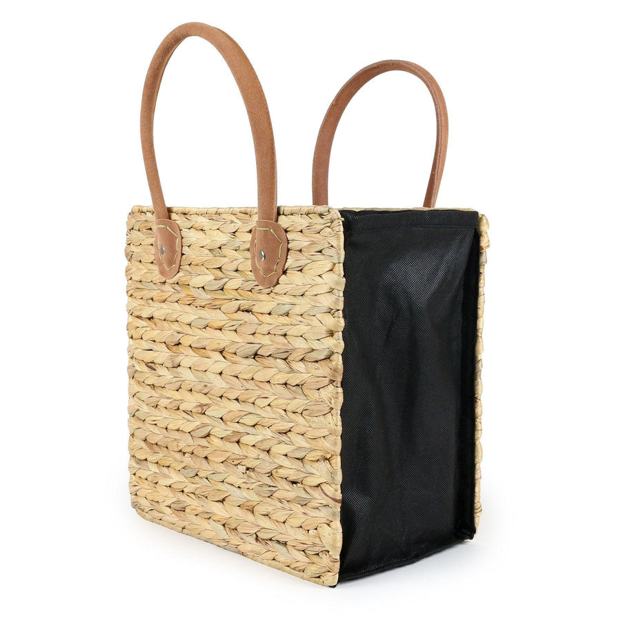 Shop Collapsible Tote Bag/Suede Handles - At Kohl and Soda | Ready To Ship!