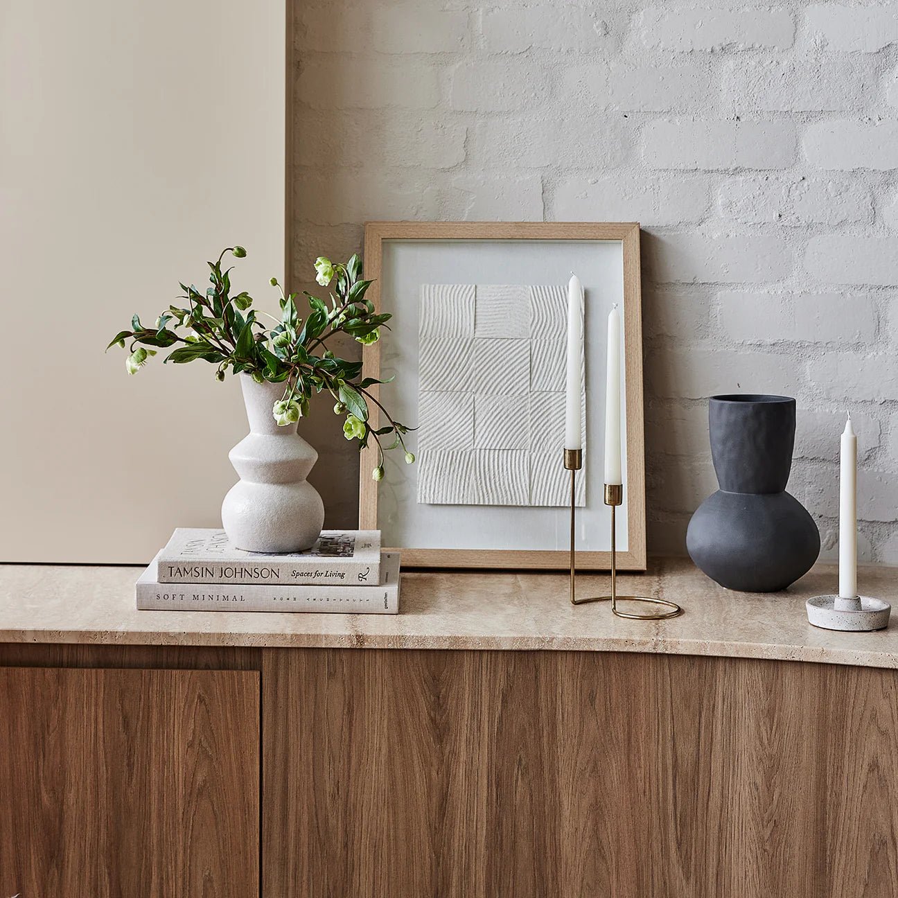 Darcy Charcoal Vase - Kohl and Soda
