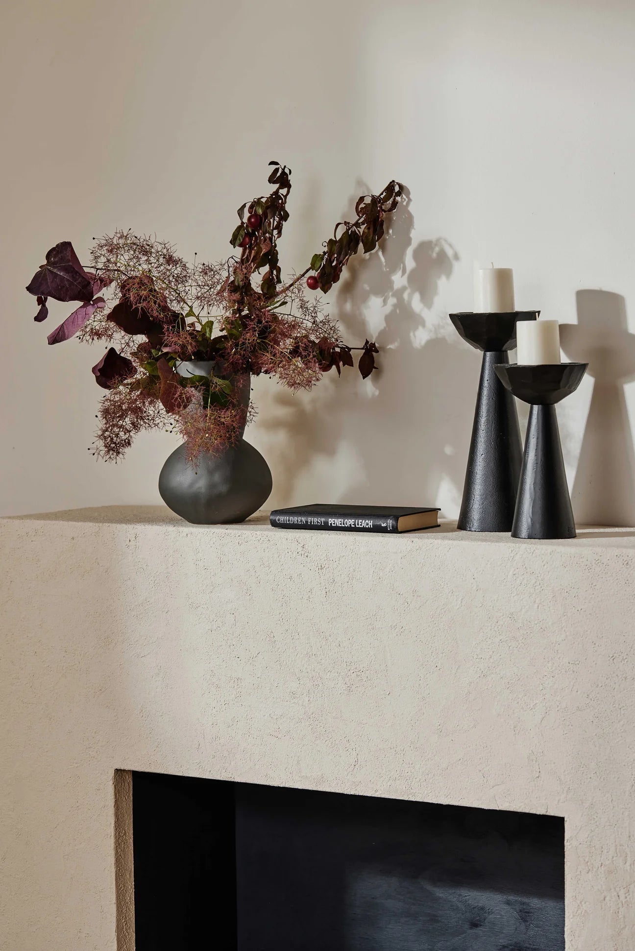 Darcy Charcoal Vase - Kohl and Soda