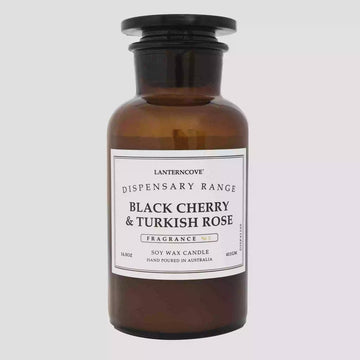 Dispensary Candle Black Cherry & Turkish Rose 14.5oz - Kohl and Soda