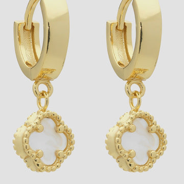 Duchess Gold Mother of Pearl Earrings - Kohl and Soda