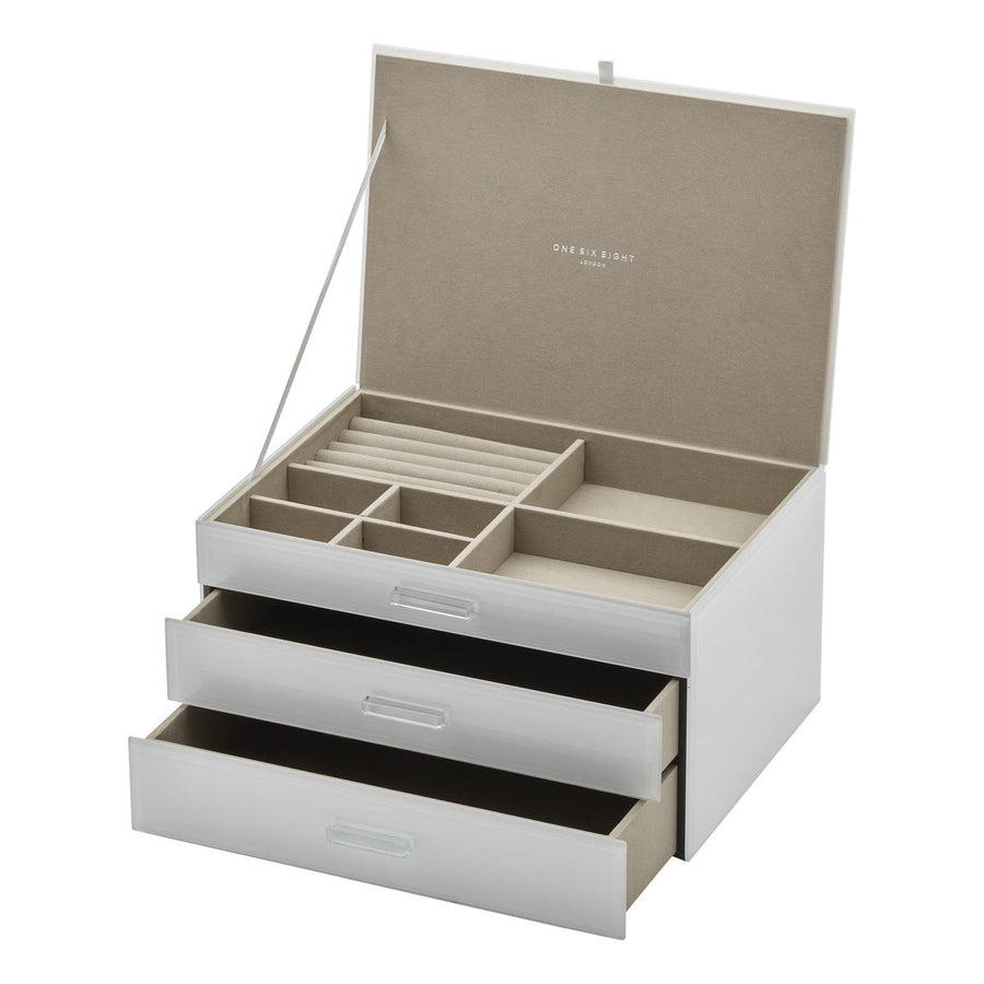 Shop Gabriella XL White Jewellery Box - At Kohl and Soda | Ready To Ship!