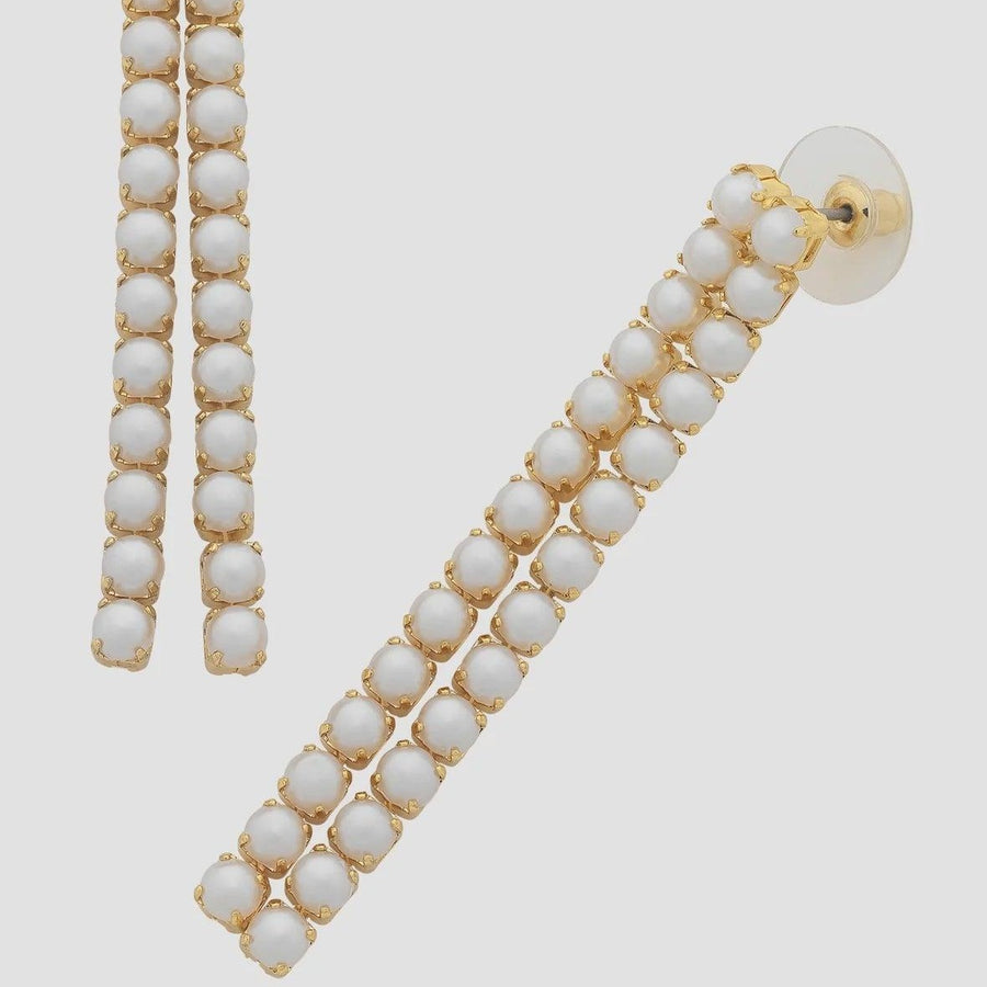 Shop Garland Gold Pearl Earrings - At Kohl and Soda | Ready To Ship!