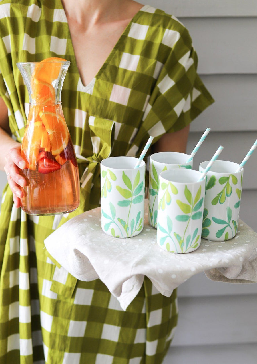 Green Zamia Tumbler Set - Kohl and Soda