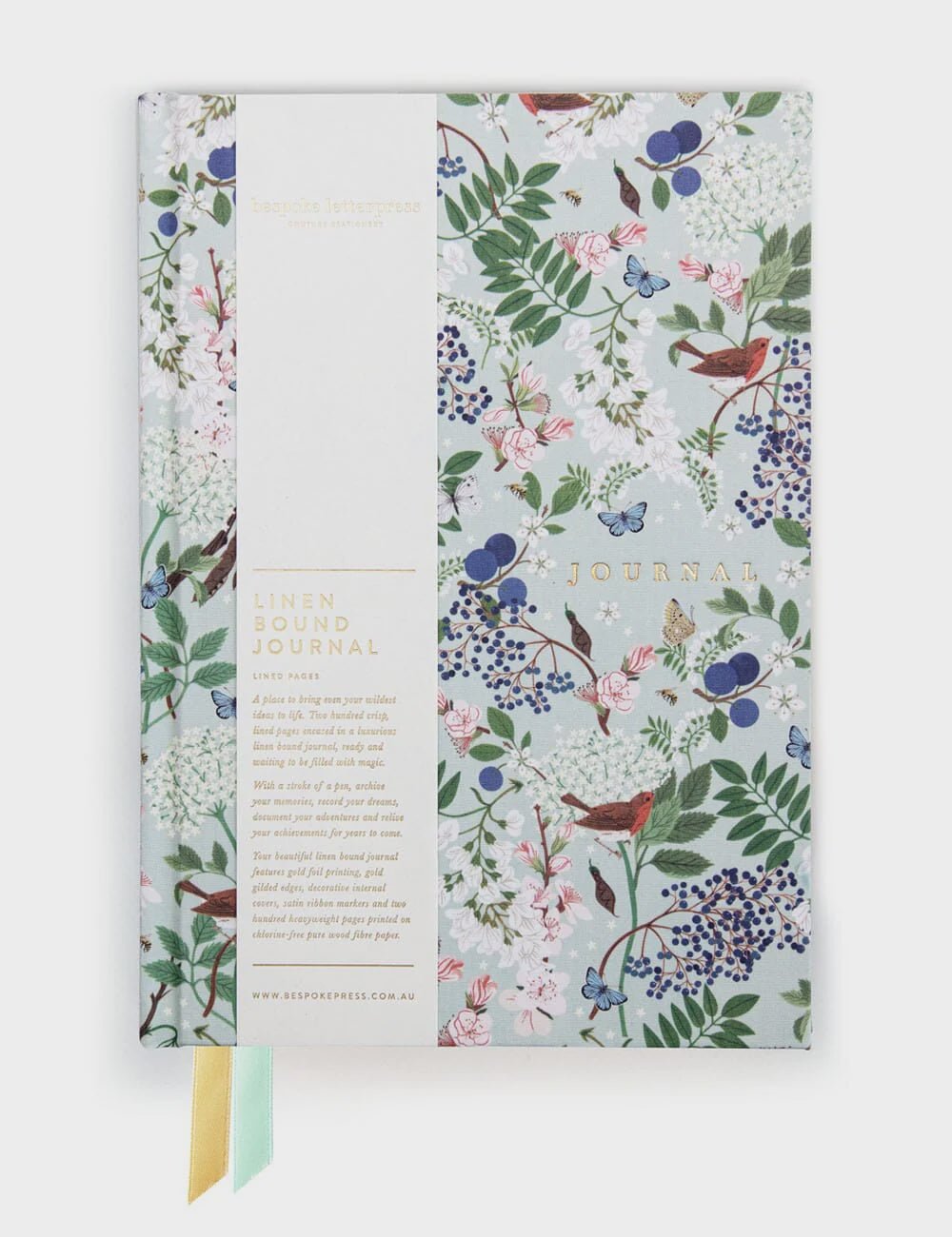 Kohl Journal Linen Bound Journal -Sparrows by – Kohl and Soda