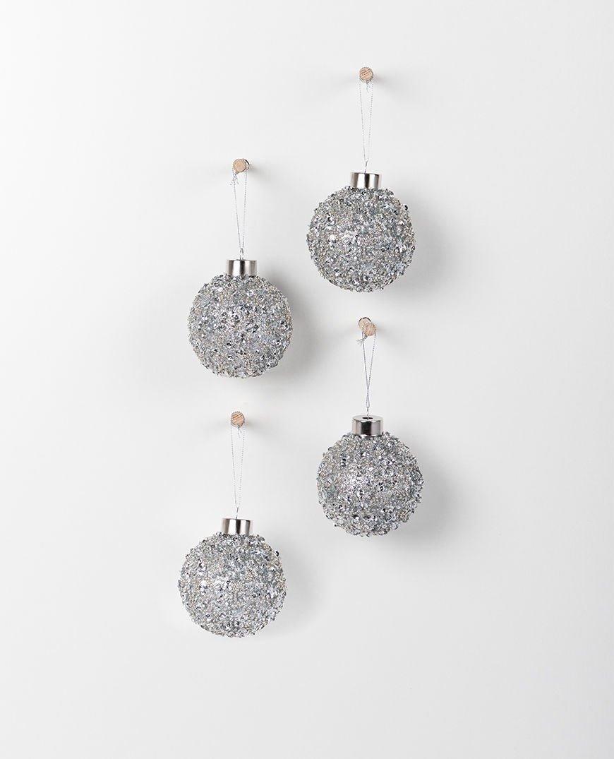 Shop Lumi Hanging Glass Bauble Silver - At Kohl and Soda | Ready To Ship!