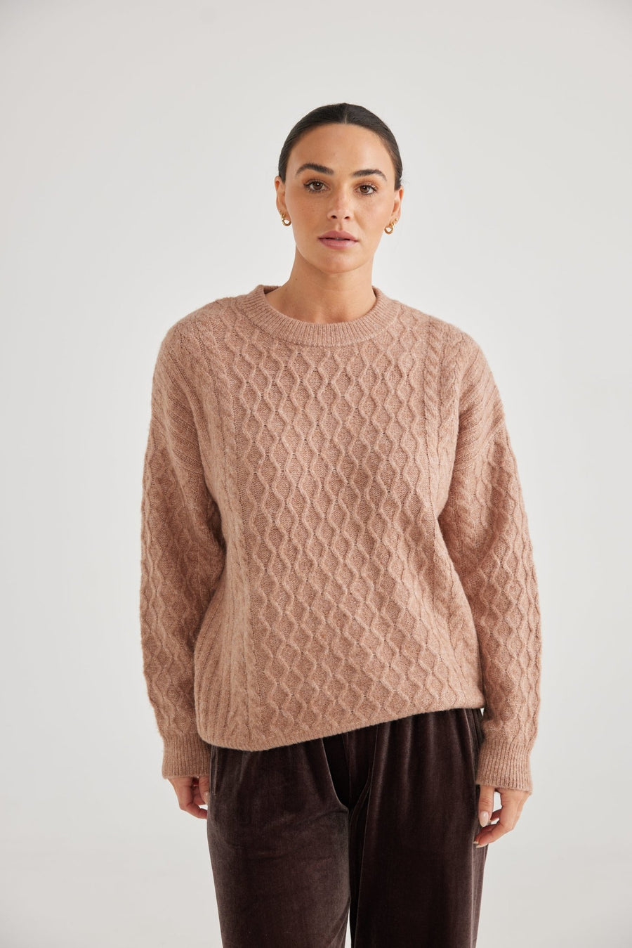 Marnie Knit Chestnut - Kohl and Soda