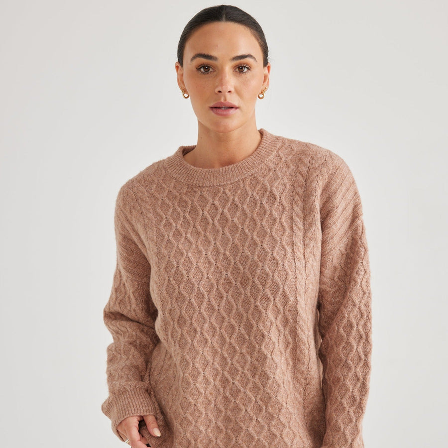 Marnie Knit Chestnut - Kohl and Soda