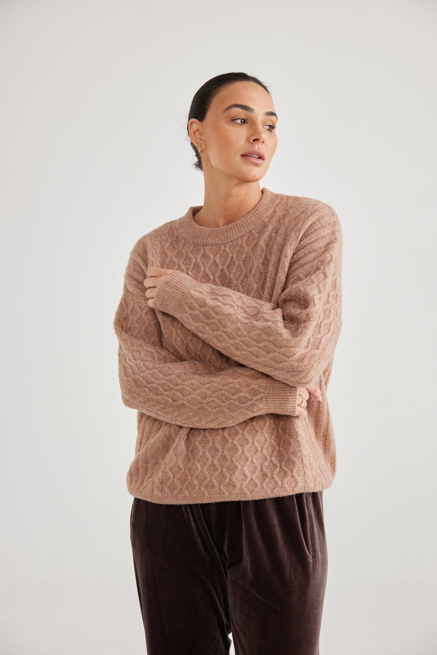 Marnie Knit Chestnut - Kohl and Soda