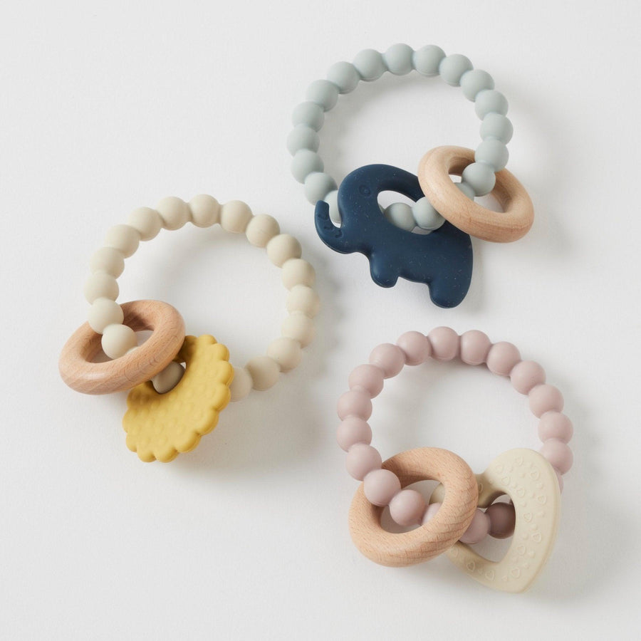 Shop Mika Silicone & Wood Teether - At Kohl and Soda | Ready To Ship!