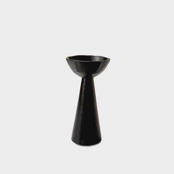 Norah Black Candle Holder Small - Kohl and Soda