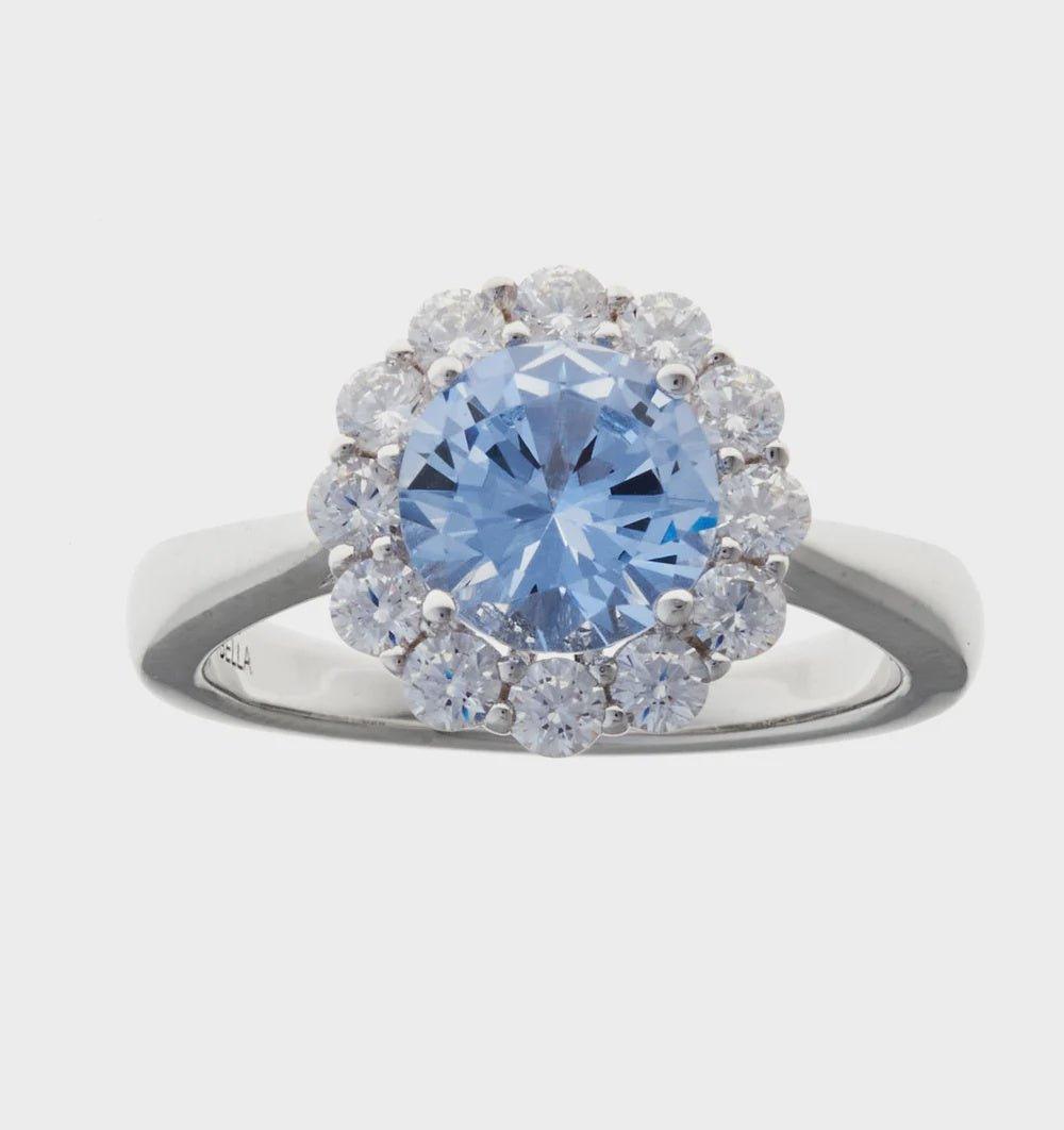 Shop Odette Blue Flower Ring - At Kohl and Soda | Ready To Ship!