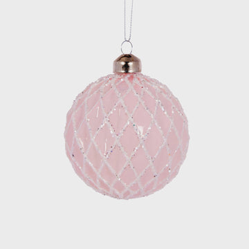 Pink Quilted Bauble - Kohl and Soda