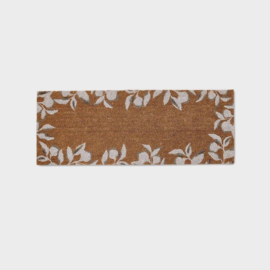 Shop Riviera Border White Doormat - At Kohl and Soda | Ready To Ship!