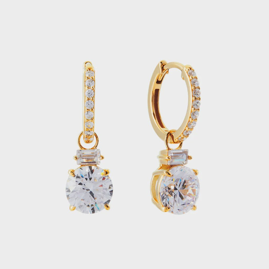 Robyn Gold Drop Earrings - Kohl and Soda