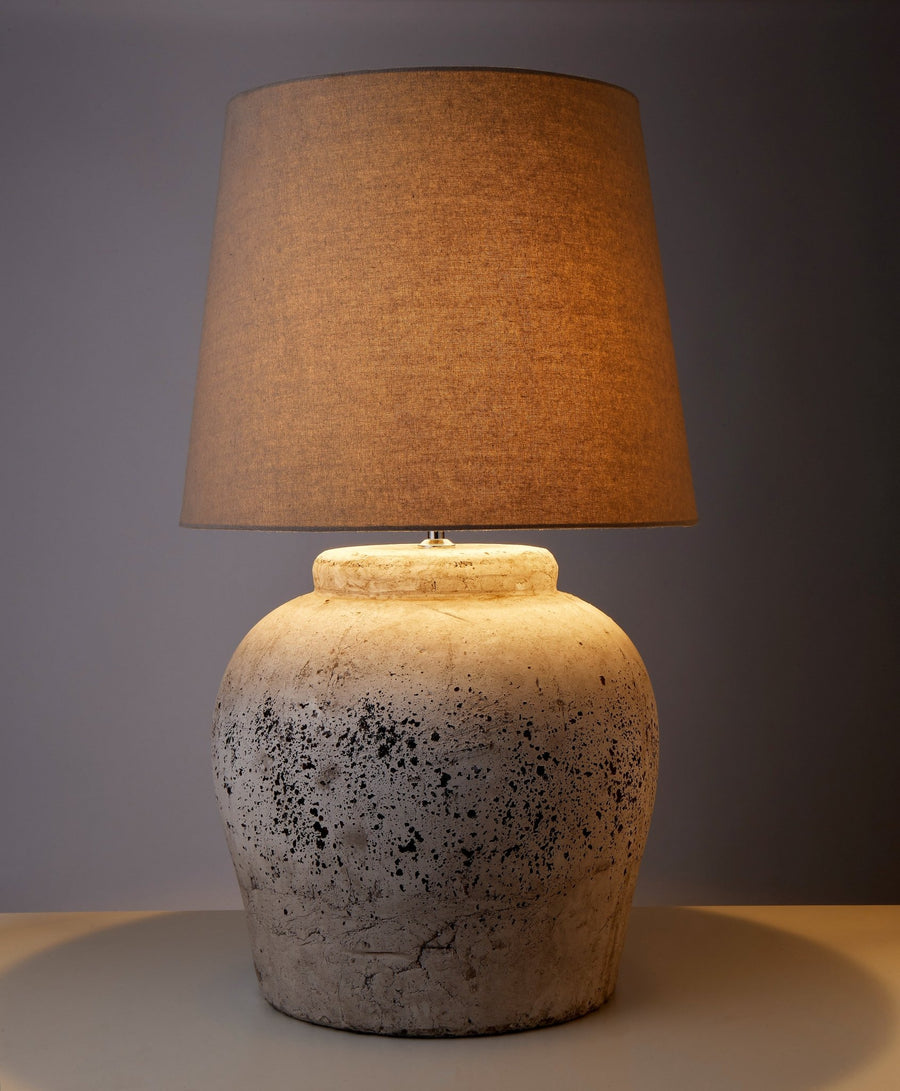 Rustic Ceramic Table Lamp - Kohl and Soda