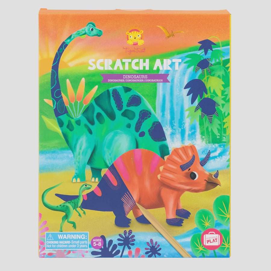 Scratch Art Dinosuars - Kohl and Soda