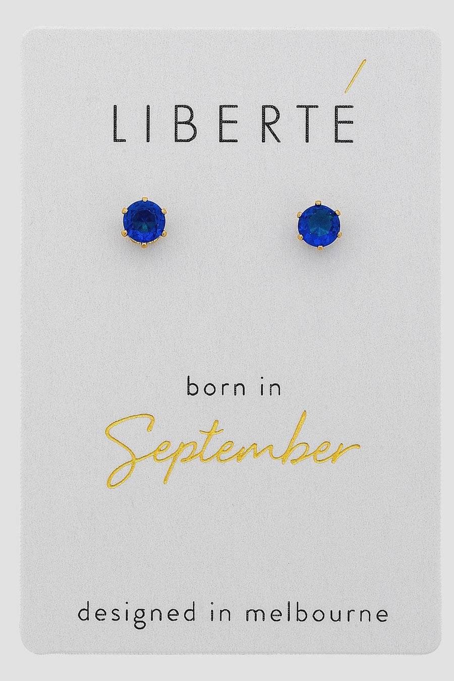 Shop Sept Sapphire Crystal Stud Earrings - At Kohl and Soda | Ready To Ship!